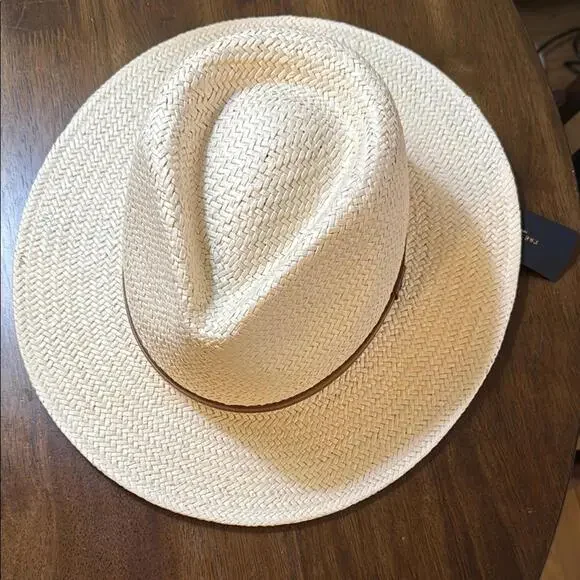 NWT rag & bone packable straw Fedora hat - Picture 2 of 4